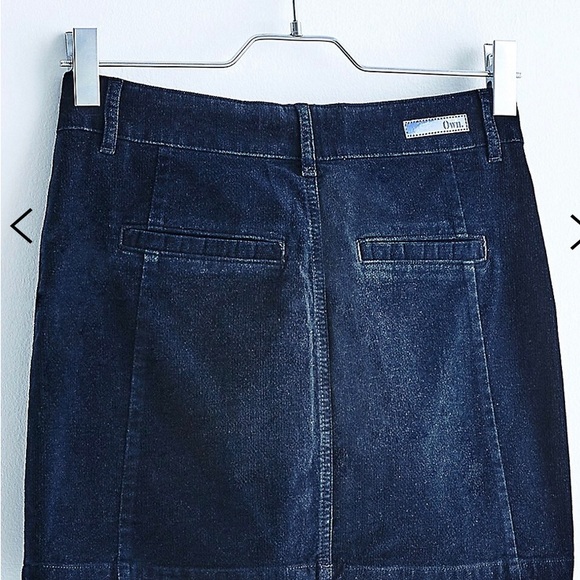 Own. Mini Biker Velvet Denim Skirt - Picture 7 of 7